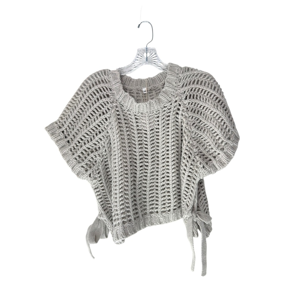 Unbranded Knit Crochet Gray‎ Boxy Sweater Pull Over Crewneck Artsy Basic Medium